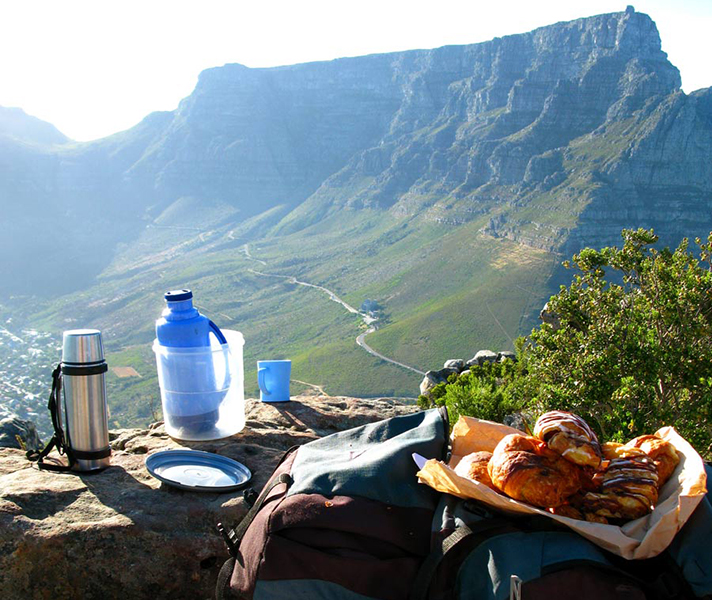 Views of Table Mountain from Lion's Head.