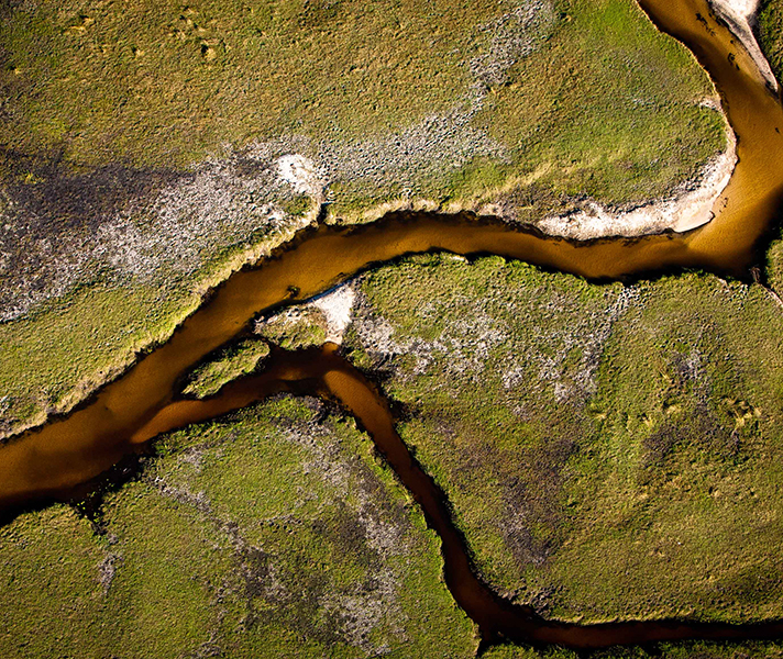 Dramatic compositions and shapes create abstract images.