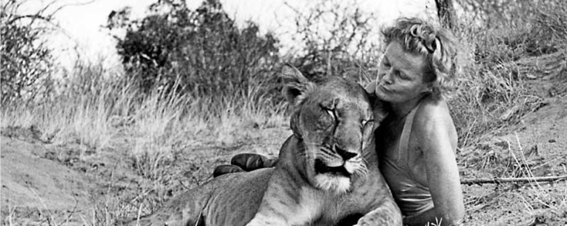 Joy Adamson with Elsa, who inspired the book 'Born Free' and her human champions to pioneer wildlife and wilderness conservation in the 1950s.