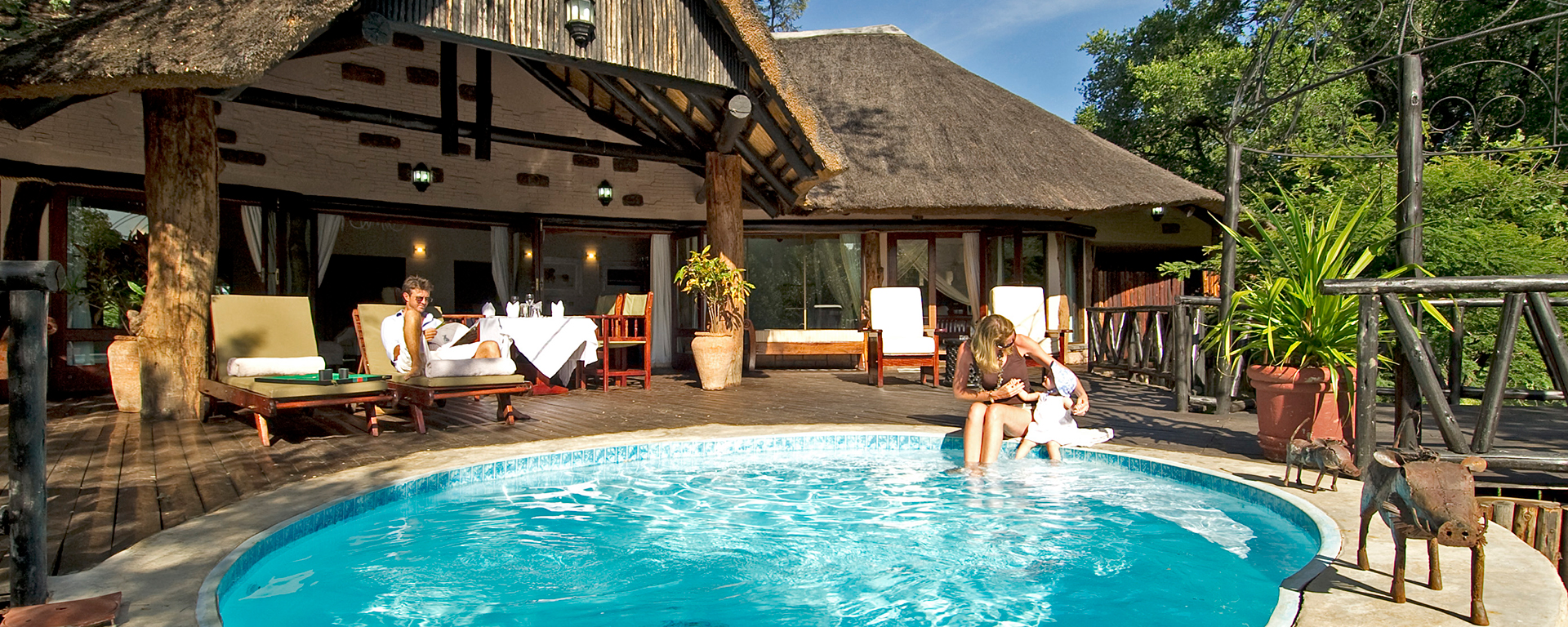 Sanctuary Chuma House is ideal for families wanting a river-side safari experience, close to Victoria Falls.