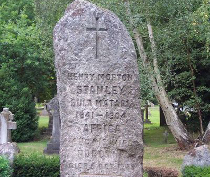 Stanley's gravesite in England.