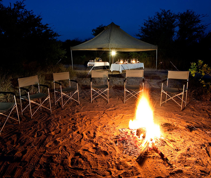 The camaraderie around the camp fire is a daily ritual.