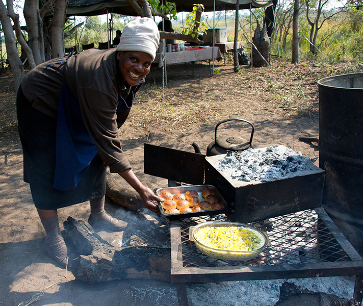 Enjoy delicious fire cooked meals served with a smile!