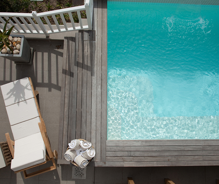 The gorgeous pool makes a great alternative to the beach.