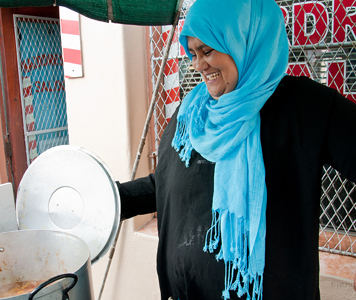 Muslim woman in traditional garb