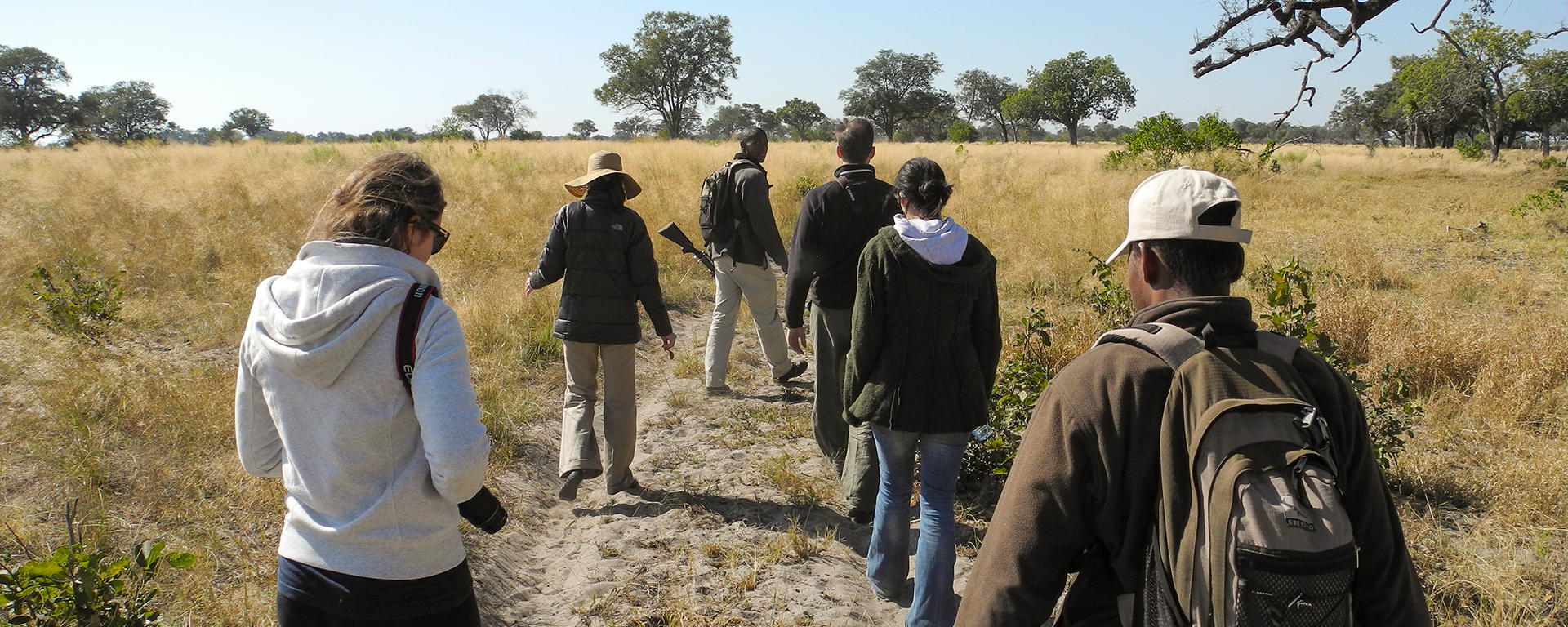 Tessa & Bronwyn on a guided nature walk - the most intimate way to explore.