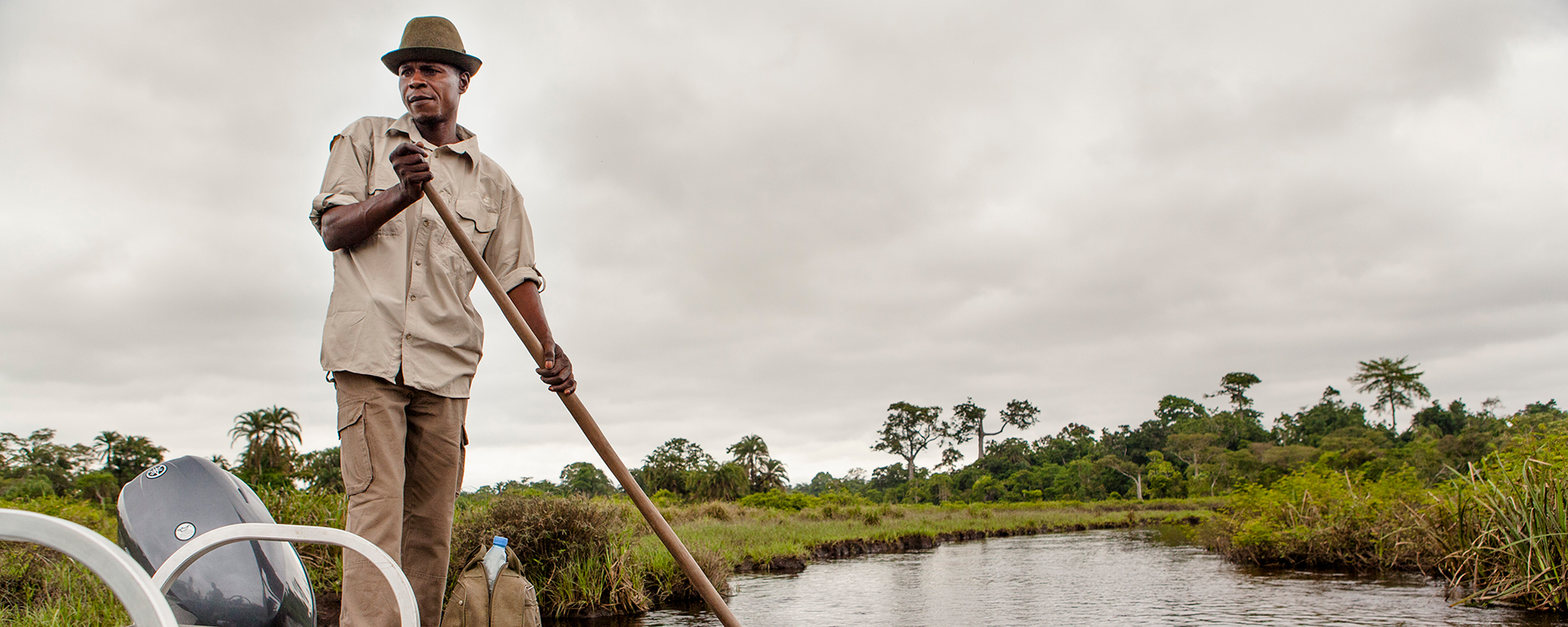 Eco-tourism has created jobs for people like Rock, our boat operator.