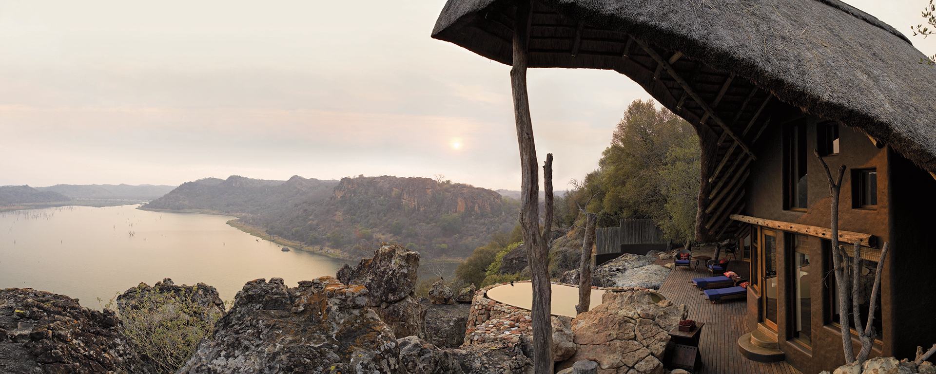 Savour views of Lake Malilangwe from Singita Pamushana.