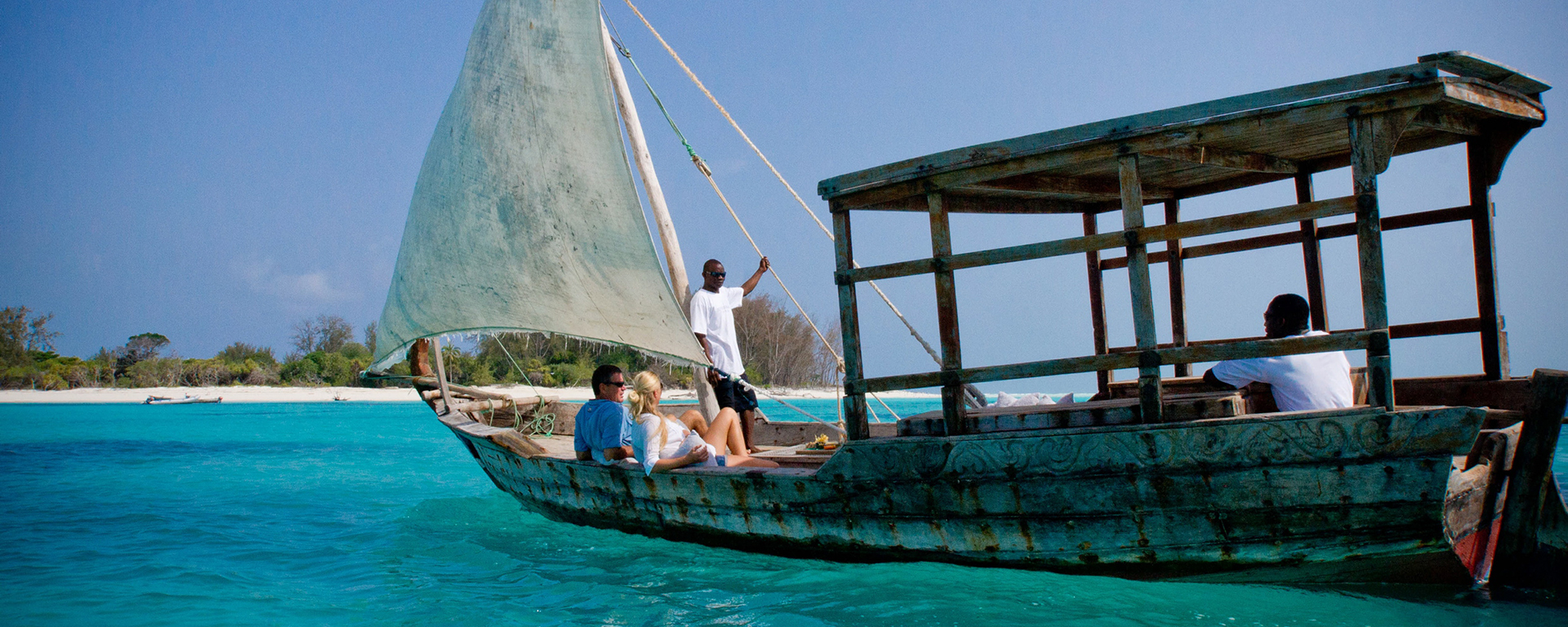 Mnemba Island off the coast of Zanzibar is an exceptional private retreat for honeymooners.