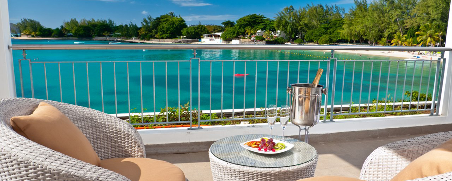 Villa Infinity near Grand Baie, one of the most beautiful beaches on Mauritius.
