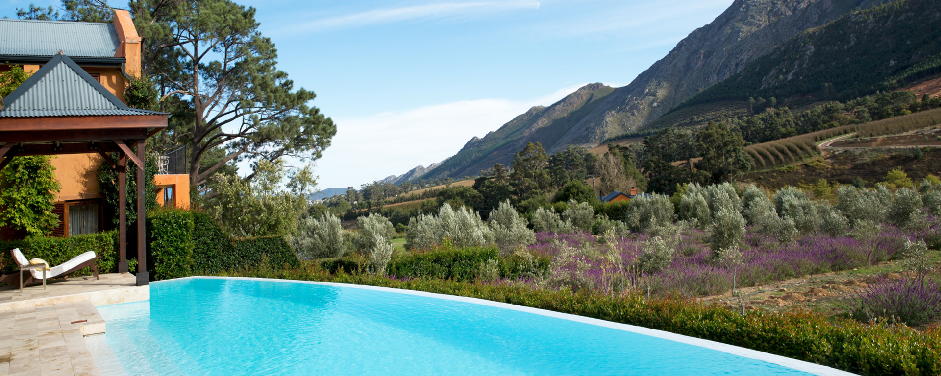 The private villas at La Residence in Franschhoek will feel like a very stylish 'home from home'.