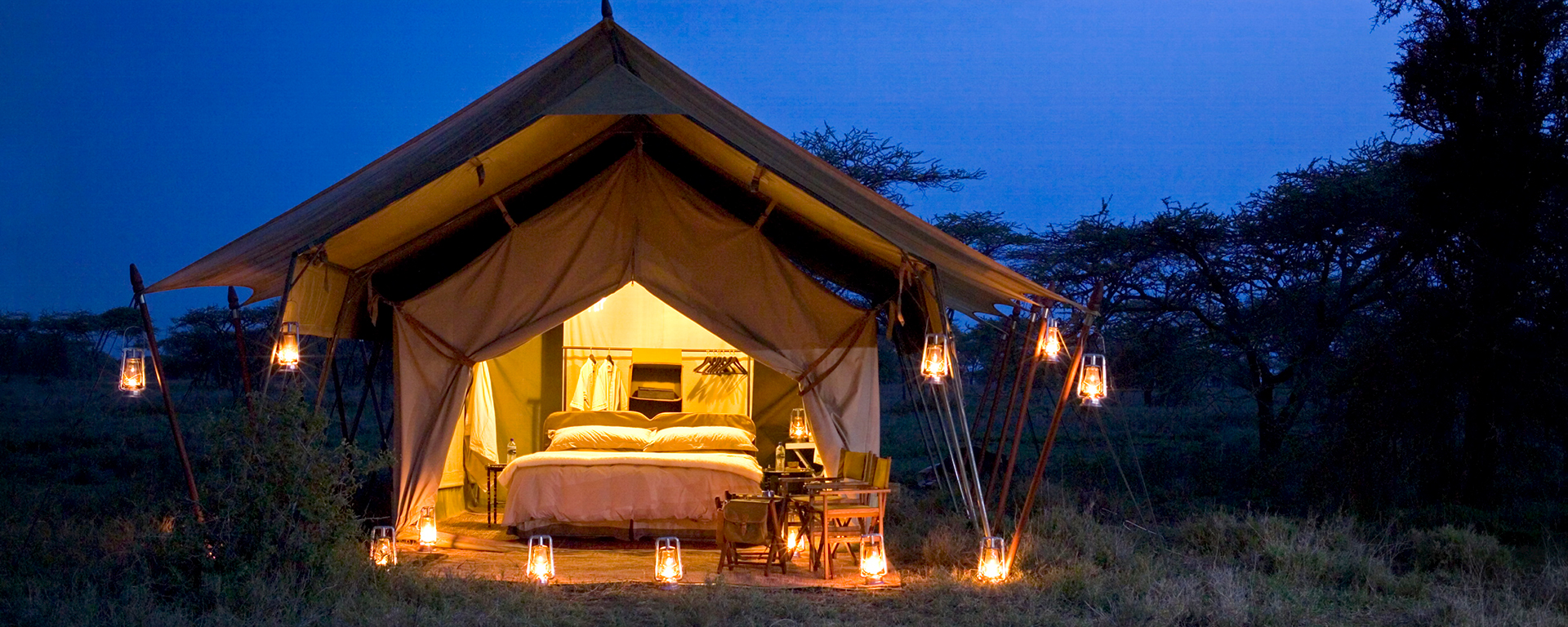 Serengeti Under Canvas moves location twice annually, following the spectacle of the Great Migration.