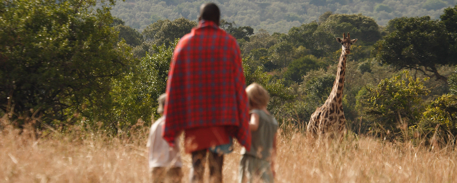 At Acacia Mara Bush House, kids can explore the area around the Ol Chorno waterhole under the watchful eye of a Maasai guide.
