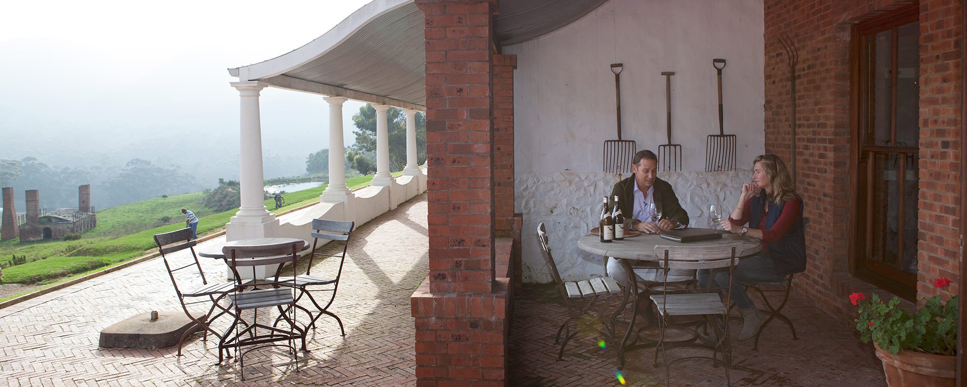 Enjoy blissful views of the Hemel-en-Aarde Valley while sampling its fine wines.