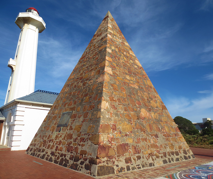 Old meets new at the Donkin Memorial precinct.