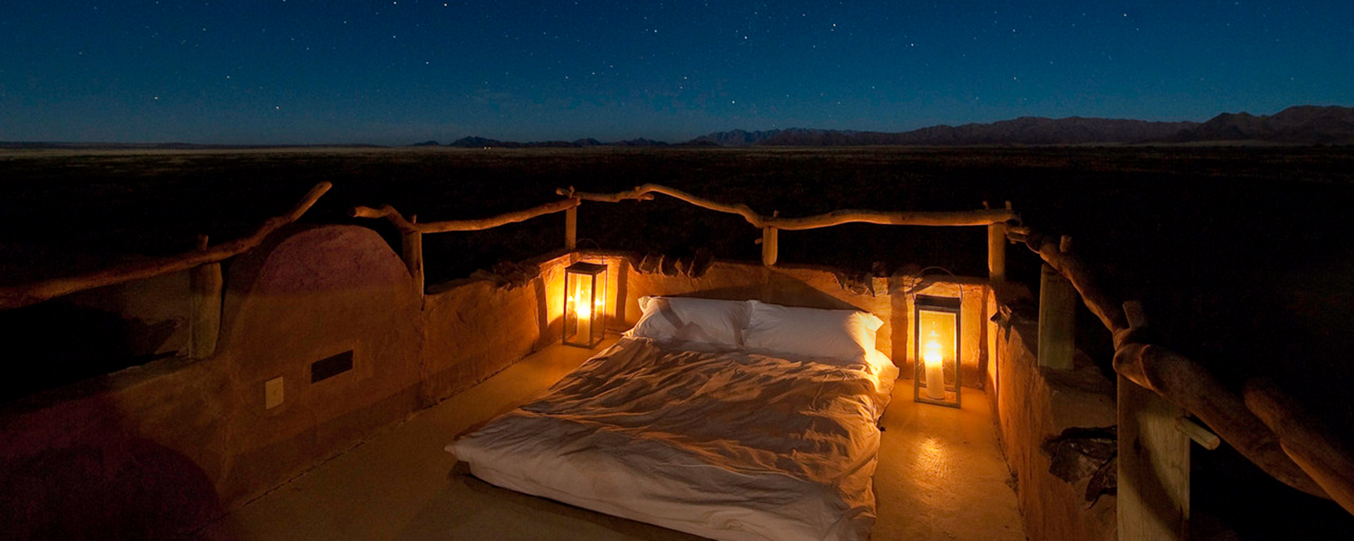 You'll be captivated by the starry night sky at Little Kulala Lodge.