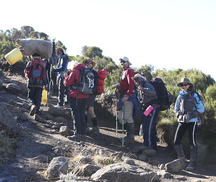 What goes up must come down: walking back to the start takes less than a day!