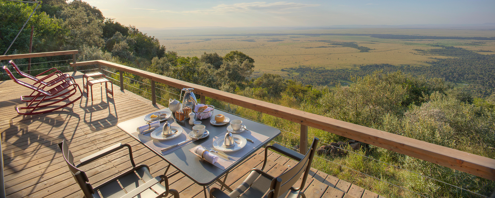 At Angama Mara, excellent cuisine is paired with breath-taking views.