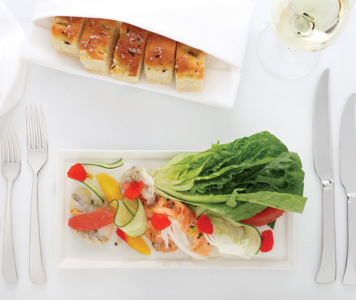 Find tranquility in the heart of bustling Johannesburg at X restaurant at the Saxon hotel.