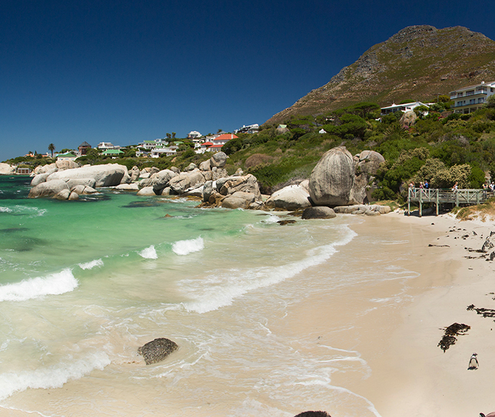 Cape Town's gorgeous sunny beaches are popular recreation spots for locals and visitors alike.