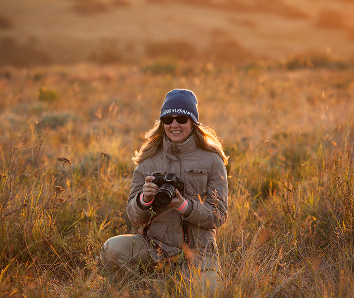 Go2African Angela is all smiles on her Eastern Cape safari.