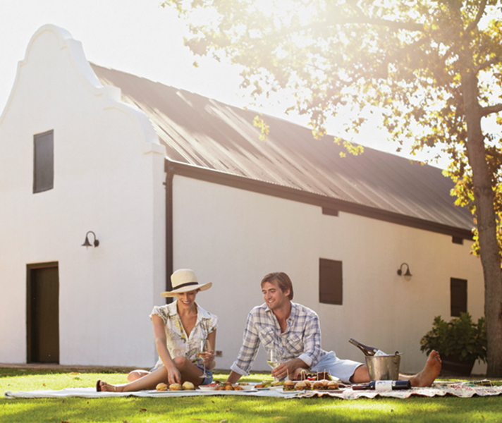 The Cape Winelands is the jewel in South Africa's crown: beautiful vineyards, gourmet cousine and romantic accommodation.