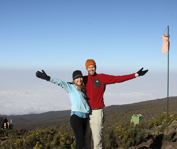 Making it up the highest mountain in Africa is an exhilirating experience!