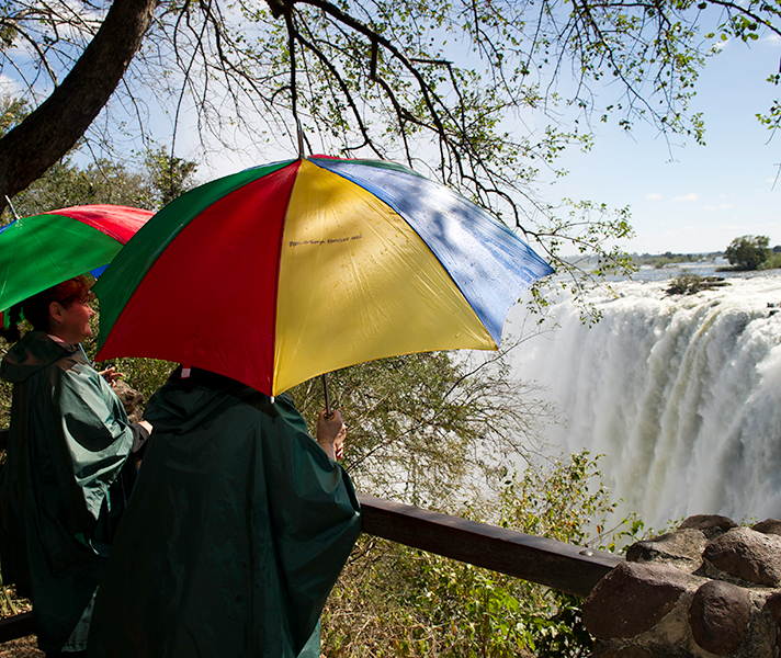 One of the viewpoints on the Zimbabwean side of Victoria Falls.