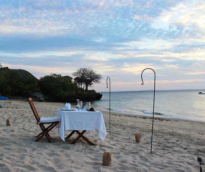 Dinner on the beach at Azura Quilalea was a special treat but all the meals were superb and we enjoyed the Portuguese-inspired menu.