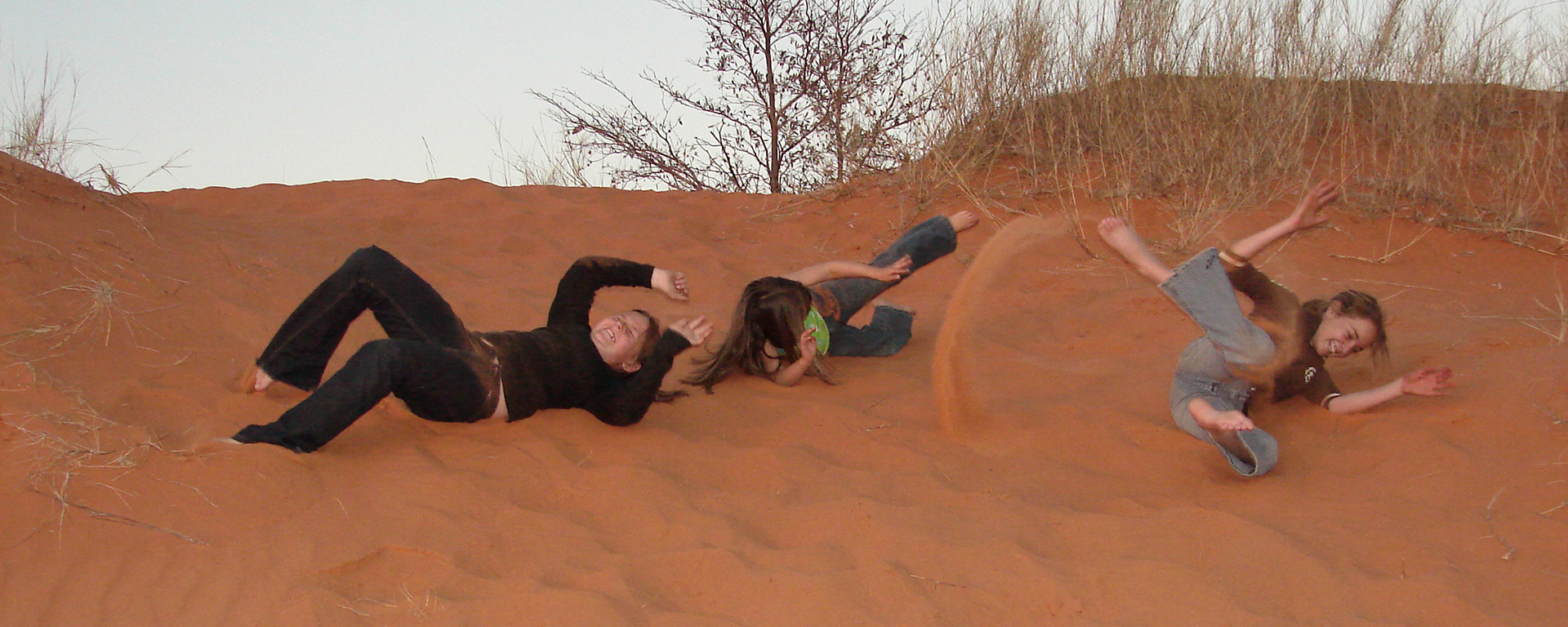 The red-sand desert dunes at Tswalu Motse Lodge in the Kalahari are as much fun as the beach!