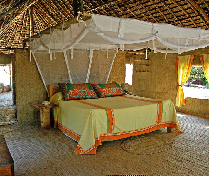 Rooms range from Crusoe-chic...