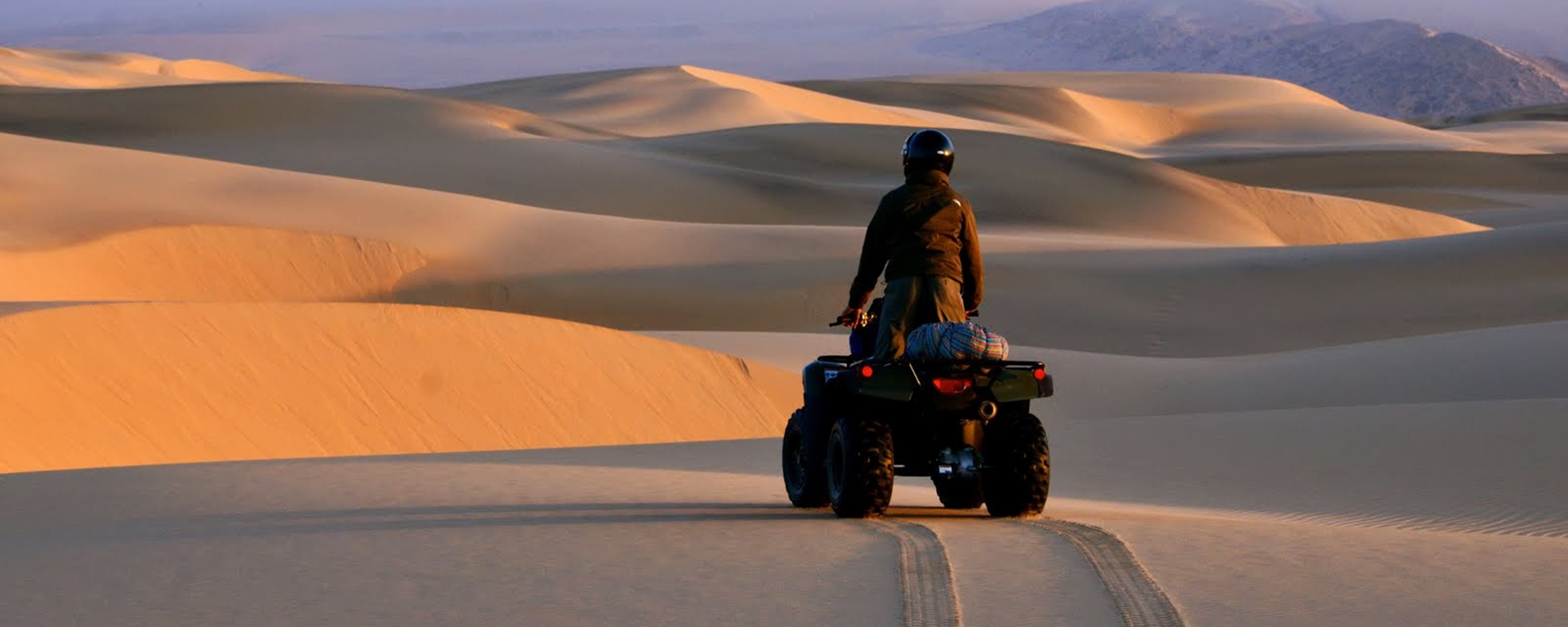 Namibia's towering dunes are a quad-biker's dream...