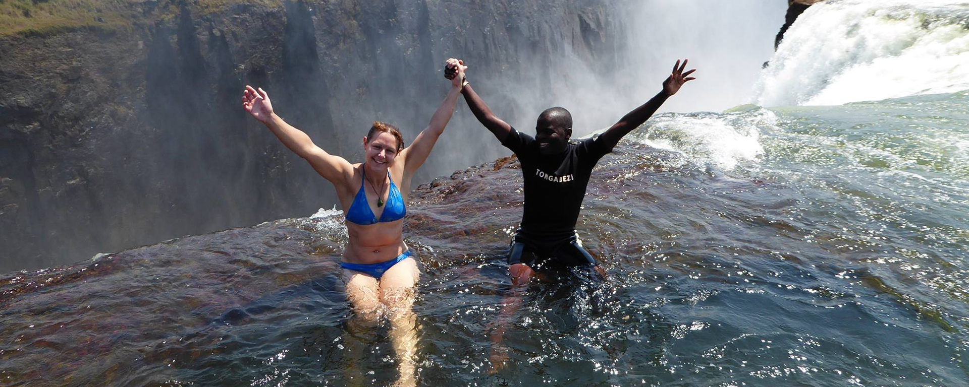 Photo by: Claire Pye and Sarah Ann Halhead - Devil's Pool, Victoria Falls, Zimbabwe