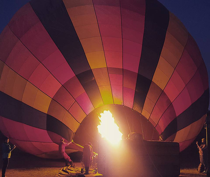 The entire experience was incredible - from watching the balloon inflate in the early hours of the morning...