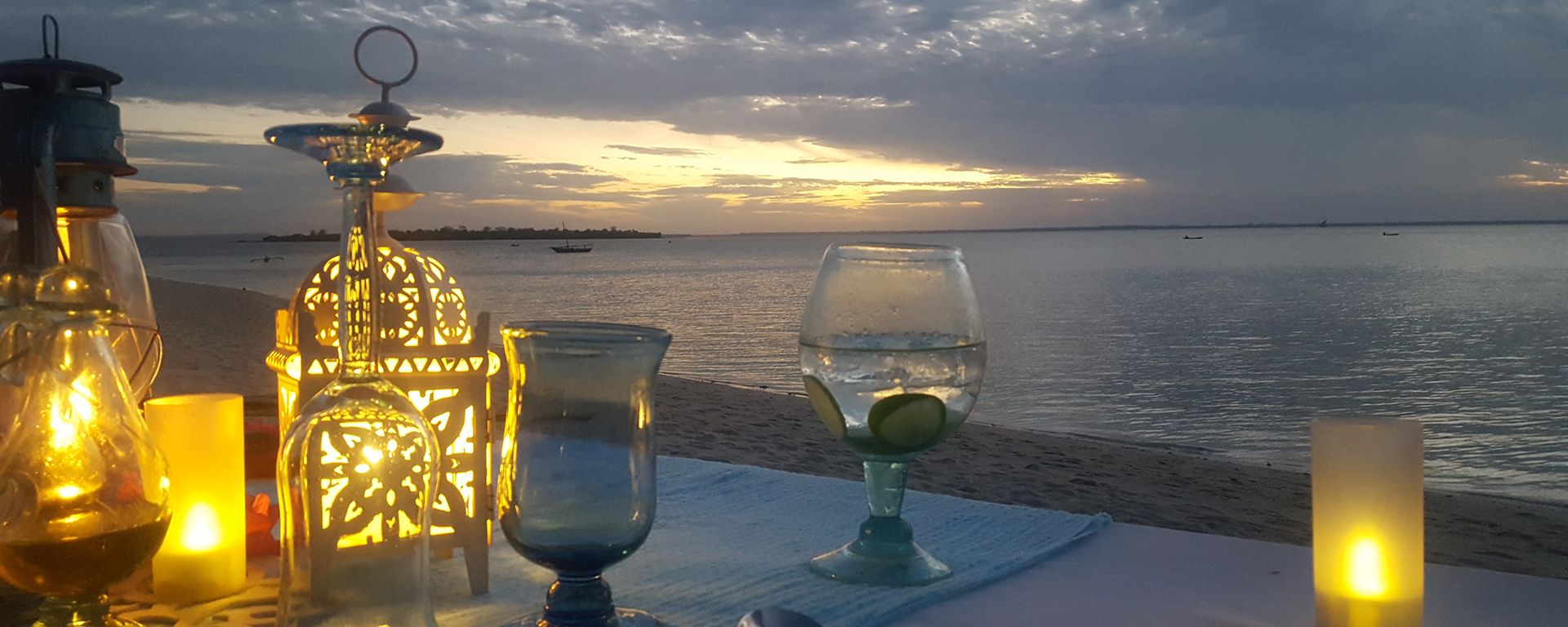 At Kilindi, a romantic private dinner was set up especially for our group.