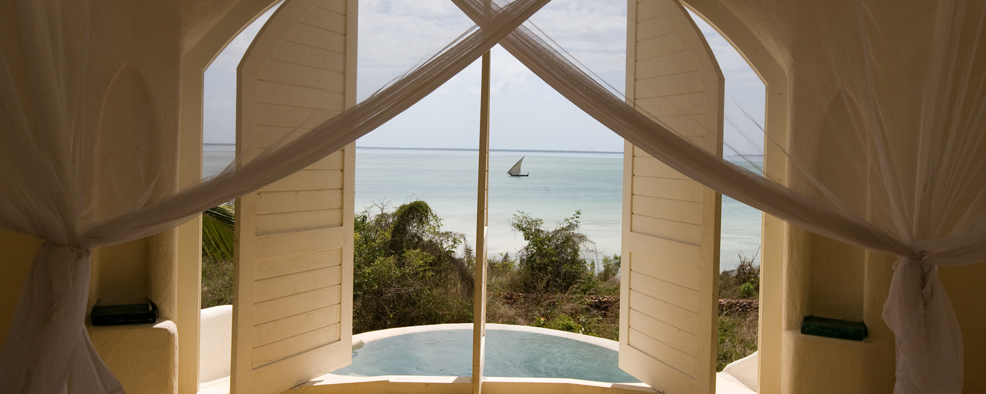 Beautiful views from my suite at Kilindi Zanzibar.