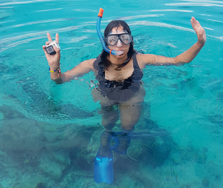 From Matemwe Lodge, we took a boat out for a morning of snorkelling around Mnemba Island.