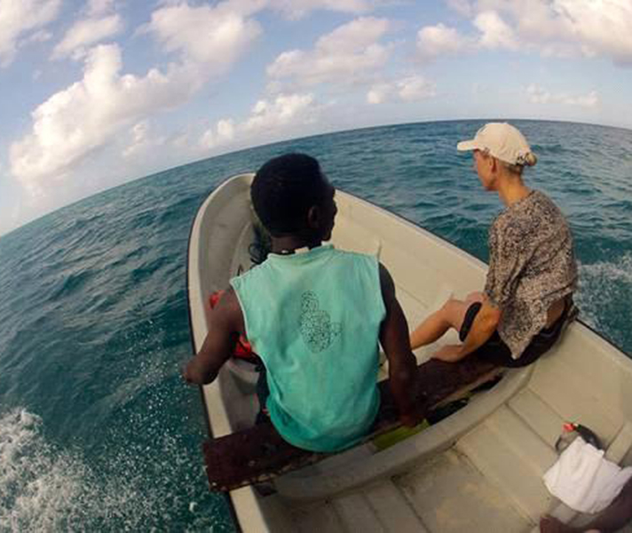 ...then enjoyed a refreshing dhow trip out in the bay.