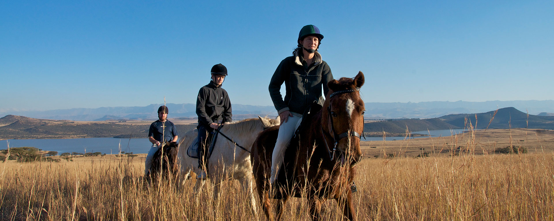 Horseback is an excellent way to explore kwaZulu-Natal's rolling grasslands. This province in South Africa has Big 5 game viewing, historic battlefields, isiZulu cultural villages & beautiful beaches.