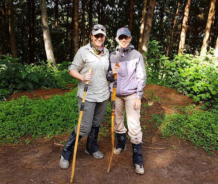 Go2Africans Tracy and Bonita gorilla trekking in Uganda...