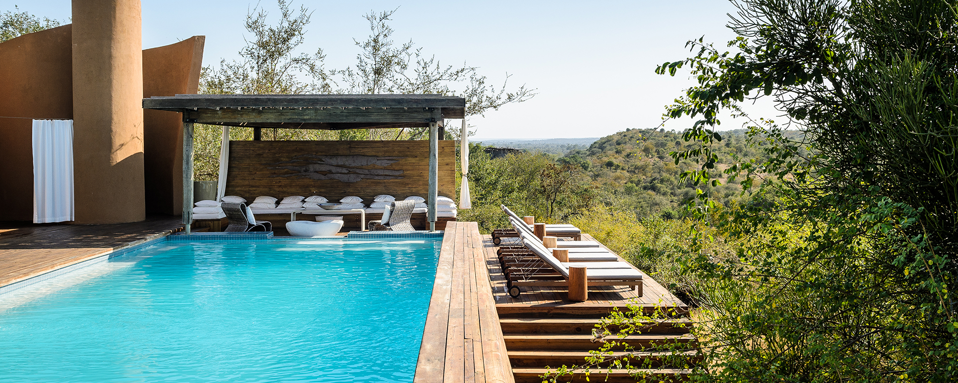 Singita Lebombo has both heated and unheated communal lap pools - perfect for cooling down on a hot summer's afternoon or working off a few of those extra helpings at lunch!