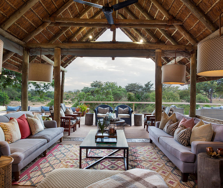 The lounges at Thornybush Game Lodge open out onto the wilderness, giving you plenty of options for game viewing directly from the comfort of your armchair!
