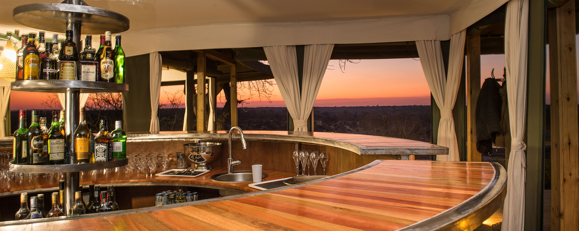 The end of another beautiful day in Africa... Simbavati Hilltop has breath-taking views of the sunset.
