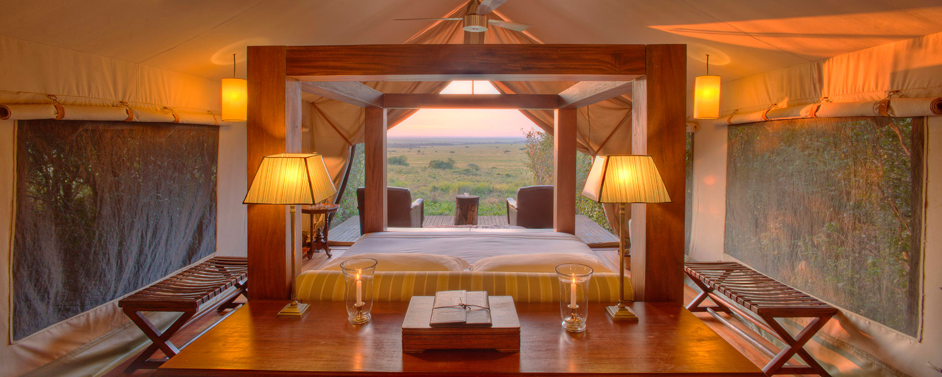 Known for rewarding year-round Big 5 game viewing, Bateleur Camp in Kenya's world-famous Masai Mara is also an ideal base to see the Wildebeest Migration in season.