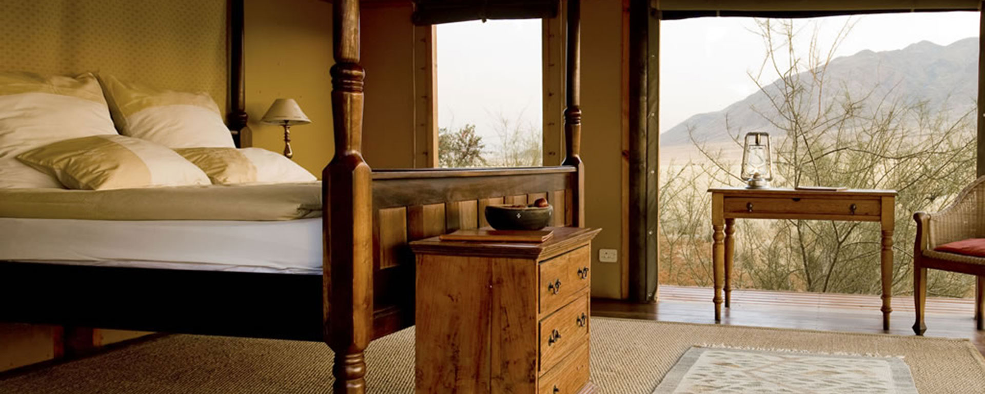Wolwedans Private Camp lets you experience the serenity of the NamibRand Nature Reserve in Namibia.
