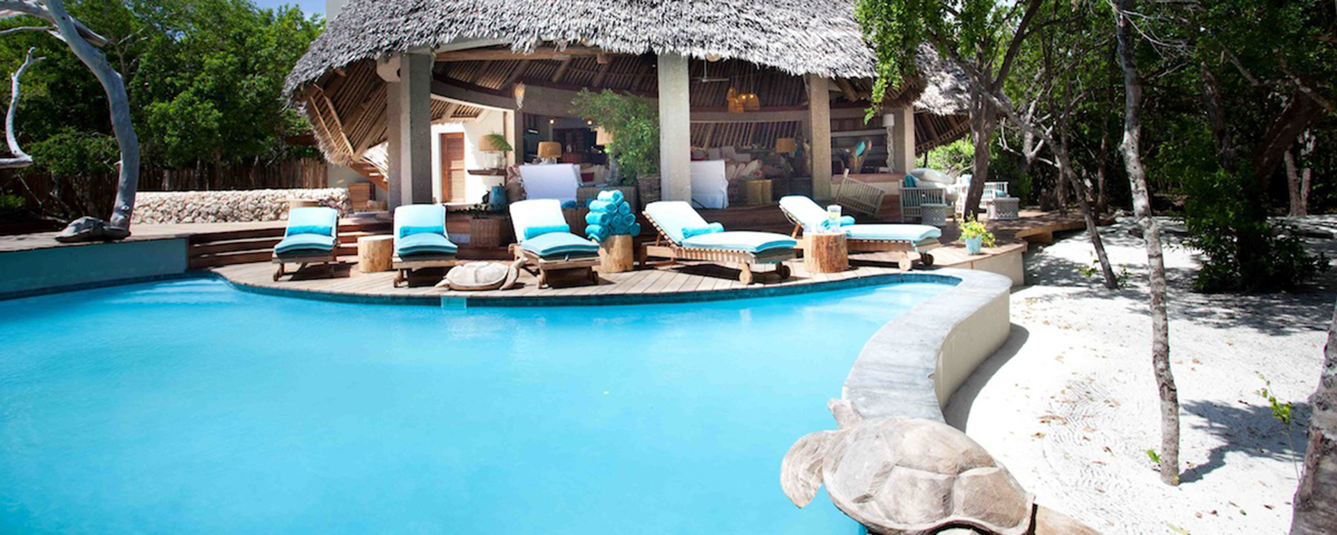 Villa Casamina on Vamizi Island is secluded in indigenous forest that fronts hundreds of feet of pristine Indian Ocean coastline.