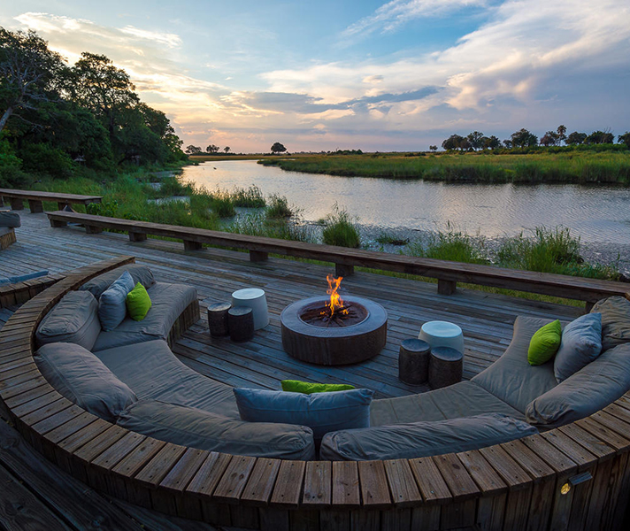 Eco-friendly Kings Pool Camp lies in the famed Linyanti Channel in the Delta.