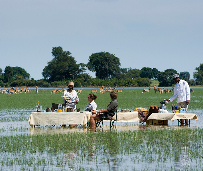 Make the most of the land and water experience at Jao Camp.