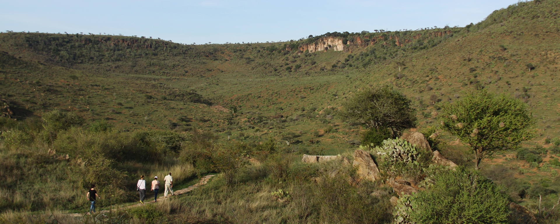 Guided nature walks down to the river among the gentle hills of the Loisaba Starbeds.