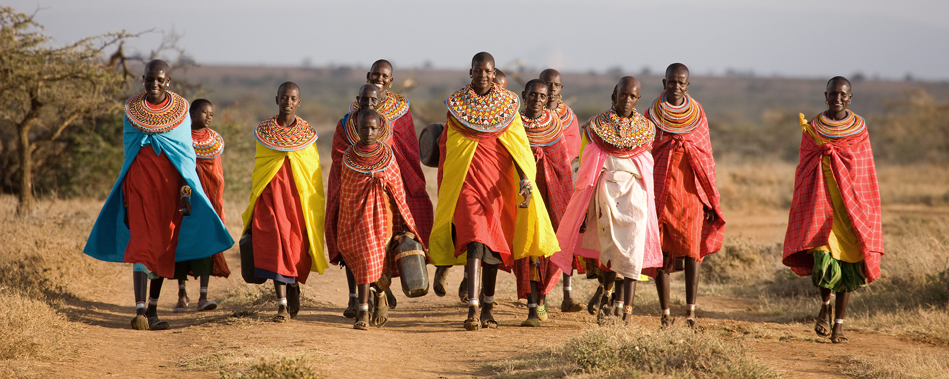 Samburu women set off to collect fresh water at Ol Malo. Laikipia and Lewa are full of successful community projects that aim to benefit as many parties as possible.